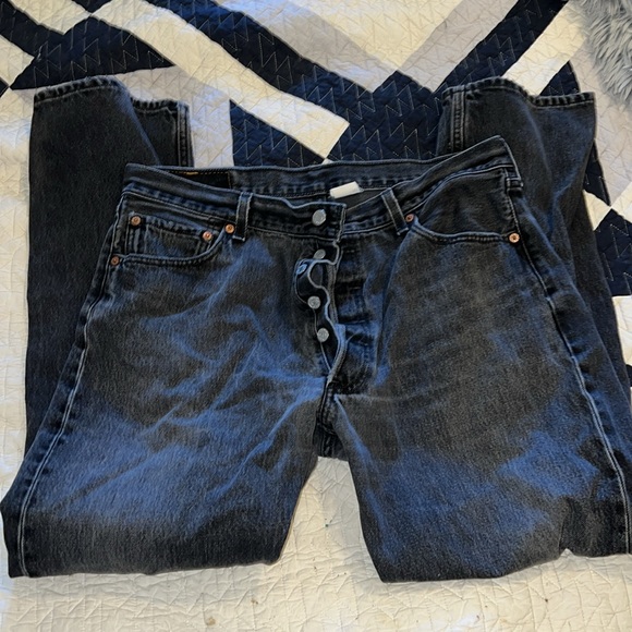 Black faded 501 Levi’s 36” x 30” - Picture 4 of 4